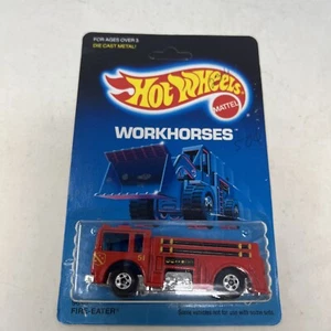 Vintage 1986 Hot Wheels Workhorses Fire Eater Red #9640 A47 - Picture 1 of 9