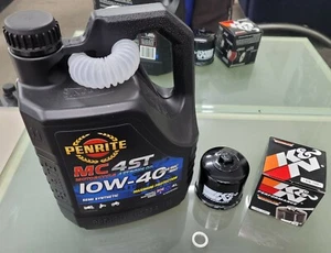 Suzuki Motorcycle Road Bike Service Kit Penrite Semi Syn oil KN138 Filter washer - Picture 1 of 5