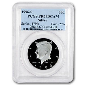 1996-S Silver Kennedy Half Dollar PR-69 PCGS - SKU#30795 Cover