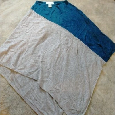 Suéter chal Celeste para mujer gris azul lana cachemir ligero Foto 1 de 4