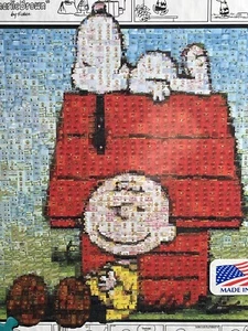 Snoopy Peanuts Puzzle Photomosaics 1026 pc + Poster USA Charlie Brown Woodstock - Picture 1 of 12