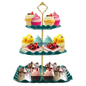 Dessert Cupcake Stand 3 Tier Cup Cake Holder Tower for Tea Party/Birthday/Wee... - Picture 1 of 7