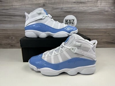 *Nike Air Jordan 6 Rings White Valor Ice Blue UNC | size 10 | CW7037 100 retro - Image 1 of 4