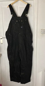 Vintage Canvas Latzhose Latzhose Herren Größe 2XL-3XL W46" - L30" Arbeitskleidung BIB - Bild 1 von 7