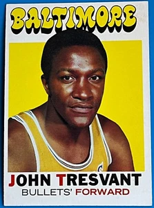 1971-72 Topps NBA Basketball Card #37 John Tresvant Baltimore Bullets - NM - Picture 1 of 1