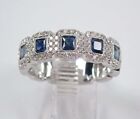 2.00 Ct Princess Cut Lab Created Sapphire Wedding Ring Real 9258 Sterling Silver