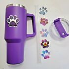 Pet Paw 40 oz Tumbler w/Lid & Straw, Dog Mom Embroidered Cap and/or T-Shirt