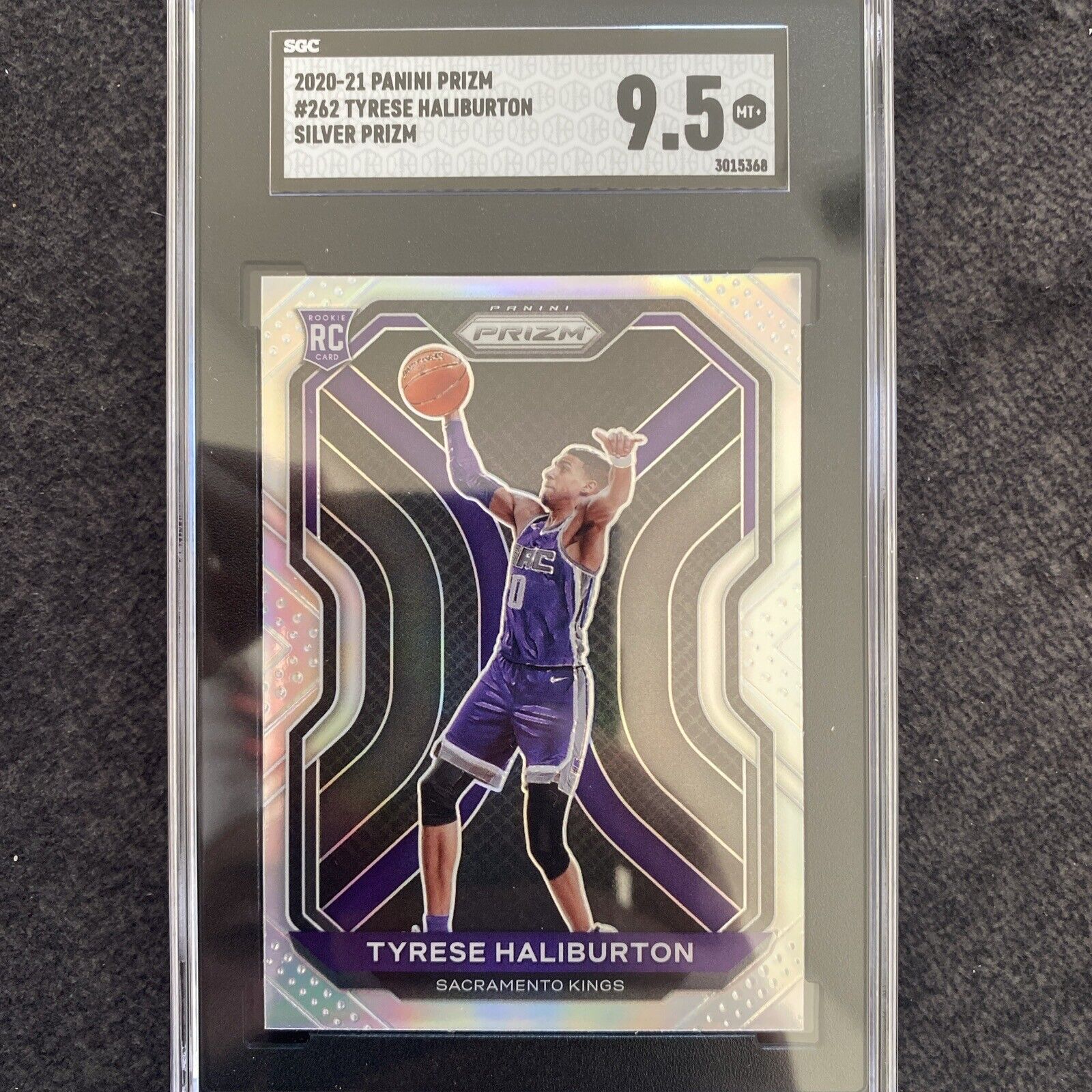 2020 Prizm Basketball Tyrese Haliburton Rookie Silver Prizm SGC 9.5