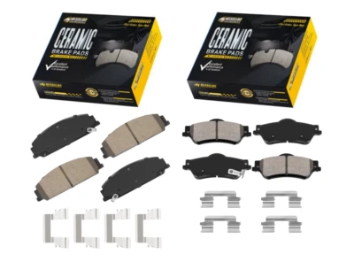 Kit de pastillas de freno delanteras traseras de cerámica para Pontiac G8 Base GT 2008 2009 3,6 L 6,0 L Foto 1 de 4