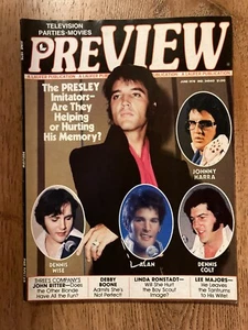 1978 Preview Magazine with Elvis Presley &Elvis Imitators Cover - Picture 1 of 8
