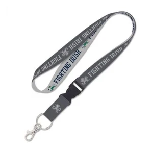 NOTRE DAME FIGHTING IRISH LANYARD KEY CHAIN W/ DETACHABLE BUCKLE 1" W 22" L  - Picture 1 of 1