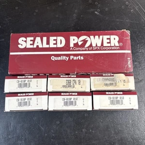 (6) Sealed Power CB-818P-10 1968-1998 Ford 370 429 460 Connecting Rod Bearings - Picture 1 of 6