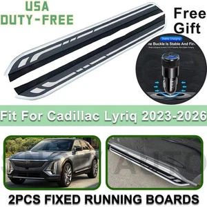 Fits For Cadillac Lyriq 2023-2026 Fixed Running Boards Side Steps+CAR CHARGER - Bild 1 von 15