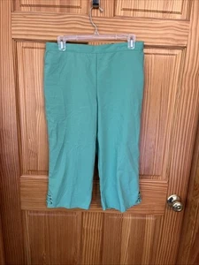 Alfred Dunner Caprihose Damen mintgrün Pull On Freizeit Gr. 10P - Bild 1 von 7
