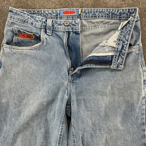 Empyre Jeans Mens 32x28 Blue Relaxed Fit Straight Leg Light Wash Cotton Denim - Picture 1 of 14