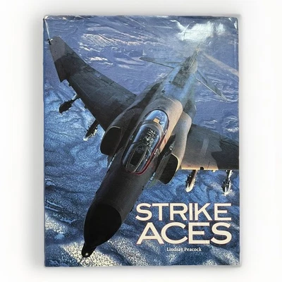 Strike Aces: Lindsay Peacock inc Aircraft Gulf War 1991 XL HC Book RAF Air Force - Image 1 of 4