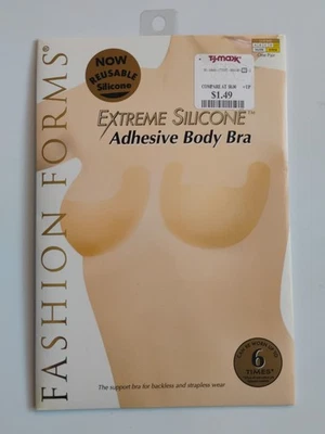 Sujetador corporal adhesivo de silicona extremo Fashion Forms reutilizable con tirantes sin espalda desnuda Foto 1 de 2