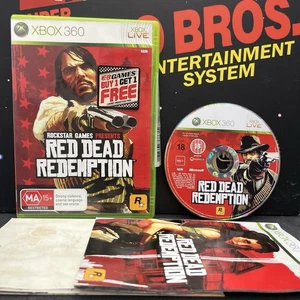 Red Dead Redemption W.Map & Manual Microsoft Xbox 360 PAL VGC TESTED FREE POST - Picture 1 of 14