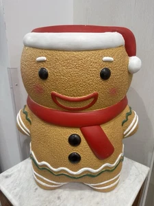 Tiktok Viral Gingerbread Boy Man Side Table Stool Christmas 2025 RARE HTF - Picture 1 of 2