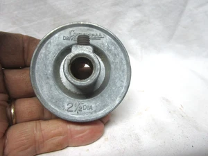 Aluminum Congress 2 1/2" diameter 1/2" V belt drive pulley, 1/2" shaft diameter - Picture 1 of 4