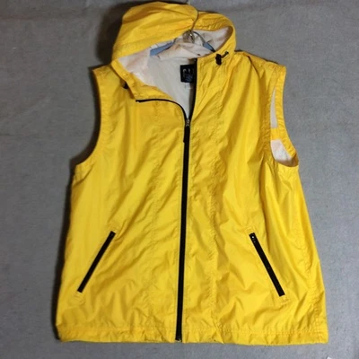 Chaleco tecnológico con capucha Gap de colección para hombre XL amarillo cremallera Gorpcore cortavientos Y2K Ripstop Foto 1 de 4