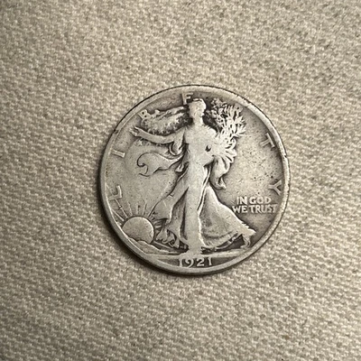 1921-P 50C WALKING LIBERTY SILVER HALF DOLLAR TL - Image 1 of 2