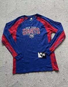 Hands High New York Giants Langarm T-Shirt - Blau/Rot/Weiß - 3XL Neu mit Etikett - Bild 1 von 7
