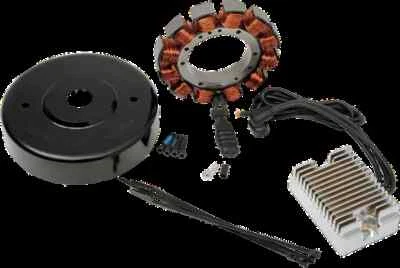 Kit de sistema de carga cromado DS 32A regulador de estator HD Fat Boy 90-96 Foto 1 de 3