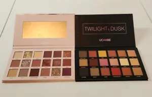 NUEVO LOTE 2 PALETAS UCANBE Crepúsculo Crepúsculo y Aromas 18 Colores Cada Pan Sombras de Ojos - Imagen 1 de 2