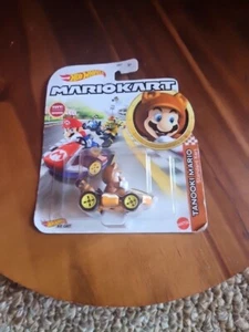 Rare! Mattel Hot Wheels Mario Kart 1:64 TANOOKI MARIO Standard Diecast Car 2018 - Picture 1 of 3