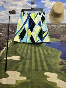 Mädchen Golf Marke bunter geometrischer Druck Rock Skort Damen 6-Golf - Bild 1 von 5