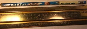 AUSTRALIA ZOO PENCIL STEVE IRWIN & BABY CROC BLUE ERASER AS WILD AS LIFE GETS - Picture 1 of 7