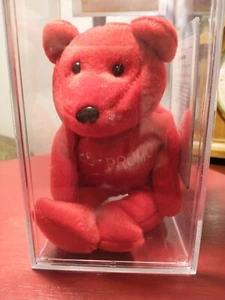 Salvino's Bamm Beano's MARK McGWIRE #25~Red ~ 1998 PROMO Beanie Bear in Case - Picture 1 of 6