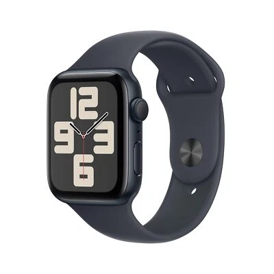 Apple Watch SE GPS 44mm Alu Mitternacht Sportarmband Mitternacht - M/L - Bild 1 von 4