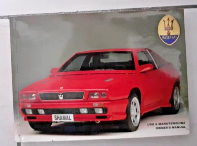 Prospekt brochure depliant  MANUALE USO E MANUTENZIONE MASERATI SHAMAL ORIGINALE - Immagine 1 di 4
