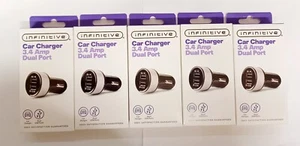 (5) Infinitive Car Charger 3.4 Amp Dual Port  - Picture 1 of 1