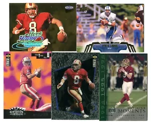 Steve Young 5 Football Card Lot HOF 49ERS BUCCANEERS BYU (LOT 2) - Picture 1 of 1
