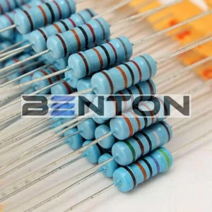 500Pcs 50 Values 1% 1Ω~10MΩ 1W (1 Watt) Metal Film Resistor Assortment Kit Set - Picture 1 of 10
