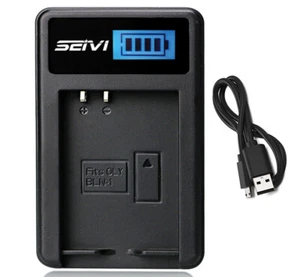 Battery Charger for Olympus BLN-1, BLN1, BCN-1, BCN1 - Picture 1 of 6