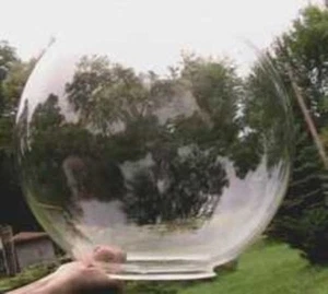GLOBE ACRYLIC 12" CLEAR SPHERE WITH 4" NECK * S11693-55 - Picture 1 of 1