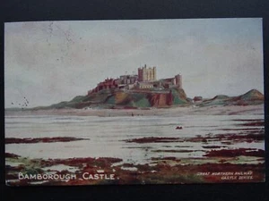 Great Northern Railway Official BAMBOROUGH CASTLE c1908 Postcard by GNR - Picture 1 of 2