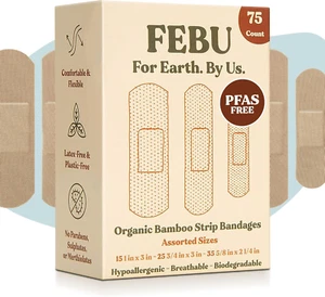 Vendajes de tela de bambú orgánico ecológicos FEBU | Prohibición de tela flexible sin PFAS - Imagen 1 de 16