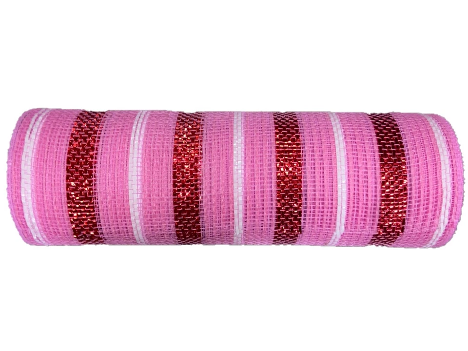 MALLA DECORATIVA (PAQUETE DE 2) 10,5 x 10 yd Rollo Pastel Primavera Floral Cinta Artesanal Foto 1 de 1