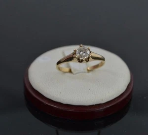 rw324   Vintage approx.50 ct.tw. J-color,I-clarity, Estate Engagement  Ring  - Picture 1 of 4