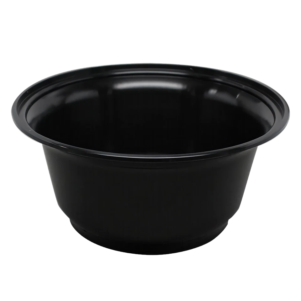 Tazón de moldeo por inyección de plástico PP Karat 36 oz - negro - 300 ct, FP-IMB36B Foto 1 de 2