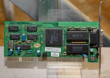 Vintage Trident TVGA9000B ISA VGA graphics video card tested