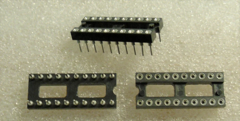 Enchufe DIP de 20 pines - Inserciones plateadas pasadores mecanizados - Samtec Foto 1 de 1