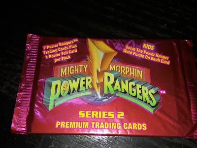 1994 Power Rangers Series 2-Collect a Card-Factory Sealed Pack - Image 1 of 4