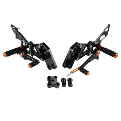 Para KTM RC125/200/390 2014 15-2021 CNC Traseros Pedal Reposapiés Carreras Foto 1 de 4