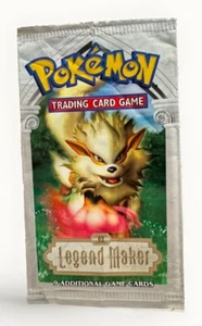 Pokemon Ex Legend Maker Empty Booster Pack Arcanine Art Wrapper Only - Picture 1 of 4